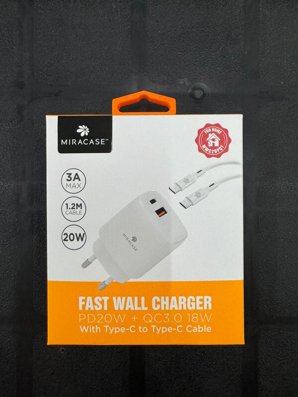 מטען TypeC to Type C 20w + 18w