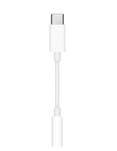Apple - USB-C to 3.5 mm Headphone Jack Adapter / White