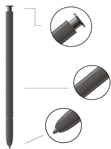 עט שחור S24 ULTRA