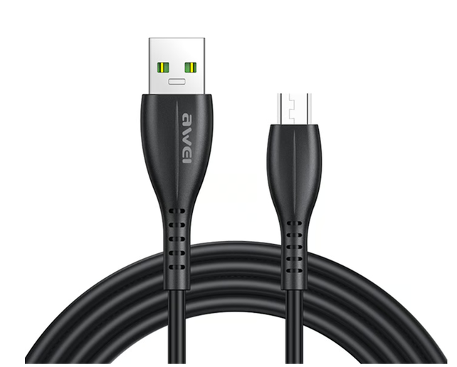Cable Micro - USB Awei Black 2.4A