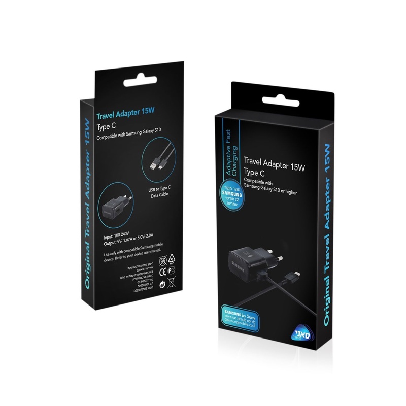 מטען TypeC 15W Black