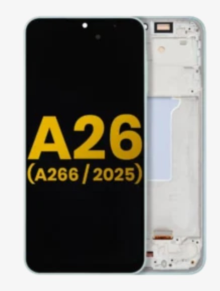 מסך מקורי לבן With Frame A26