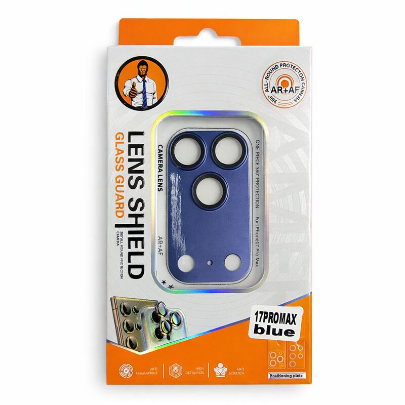 מגן מצלמה שלם Iph17PM Blue