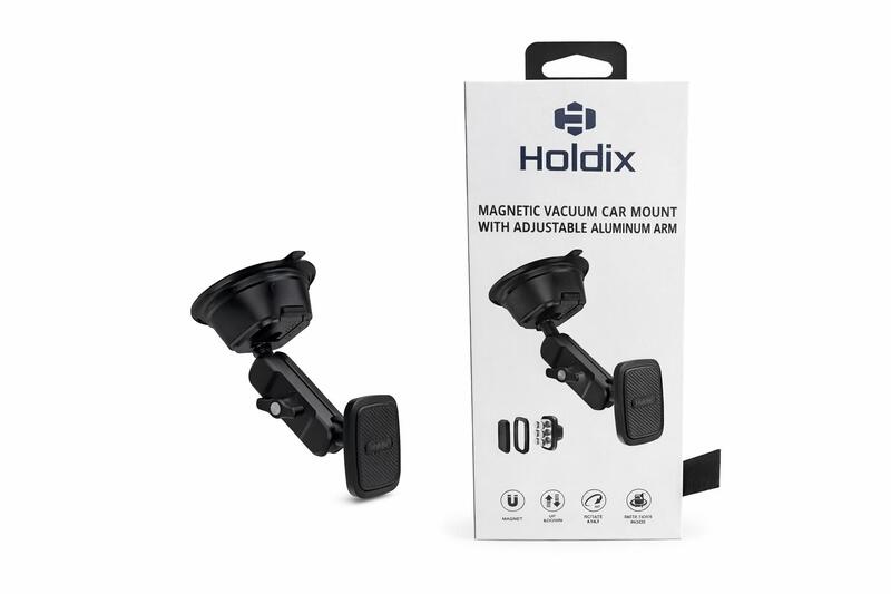 מעמד רכב ואקום מגנטי לרכב עם זרוע אלומניום מתכת IG-18