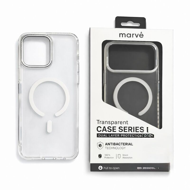 מגן  Marve Magsafe Silver 17Pro