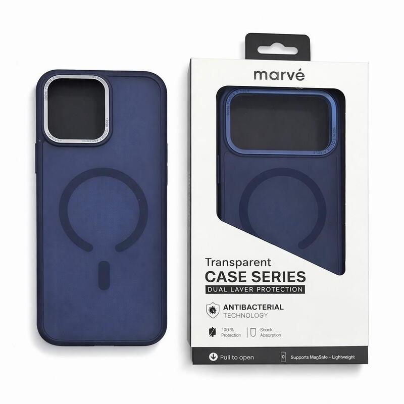 מגן  Marve Magsafe Matte Blue 17Pro