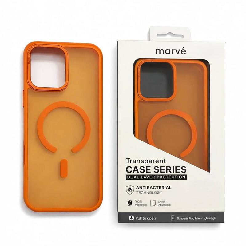 מגן  Marve Magsafe Matte Orange 17Pro