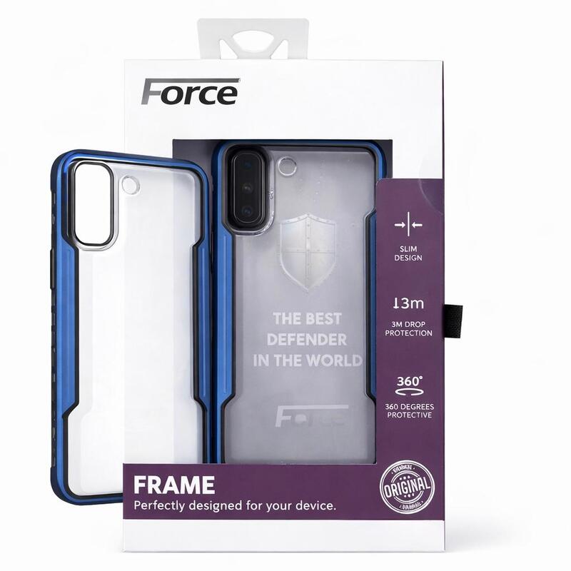 מגן Force Frame Iph15 Pro Blue