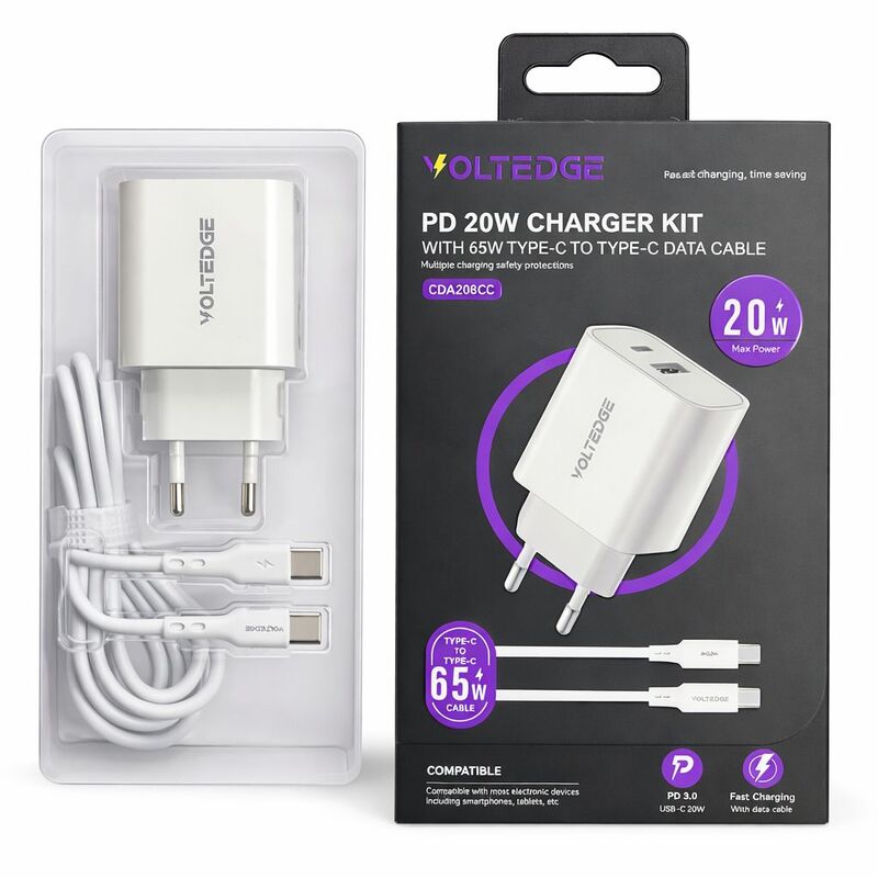 מטען Type c to Type C data cable Voltedge