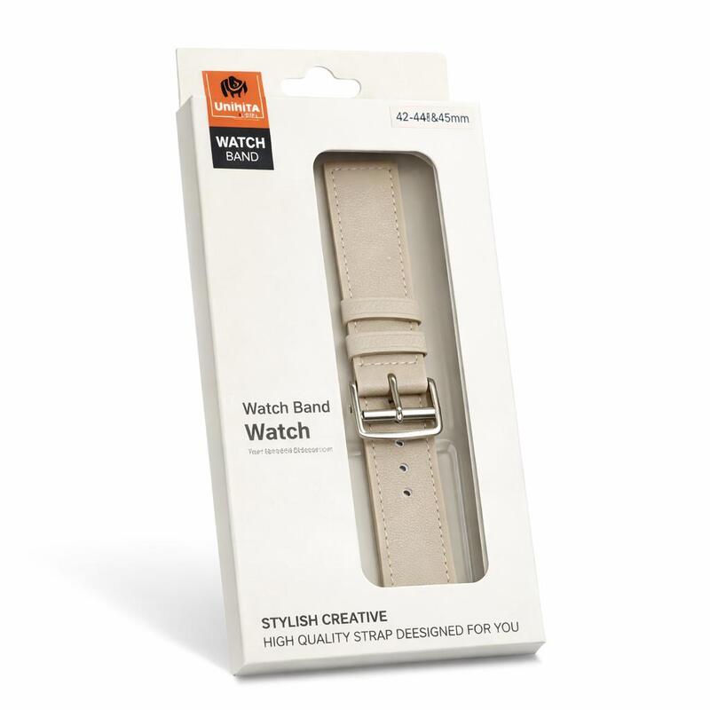 מגן Apple watchL eather Band White 38/40/41mm