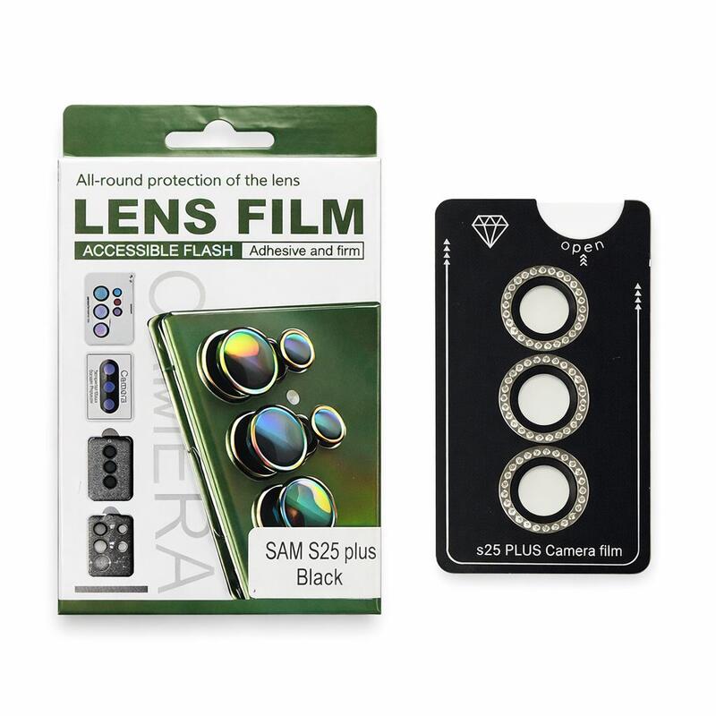 מגן מצלמות S24 Ultra Black Glitter