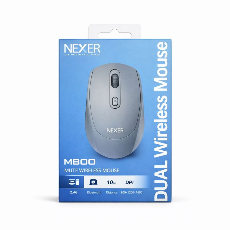 עכבר אלחוטי M800+BT NEXER כחול