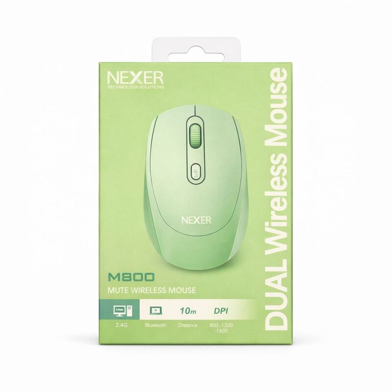 עכבר אלחוטי M800+BT NEXER ירוק