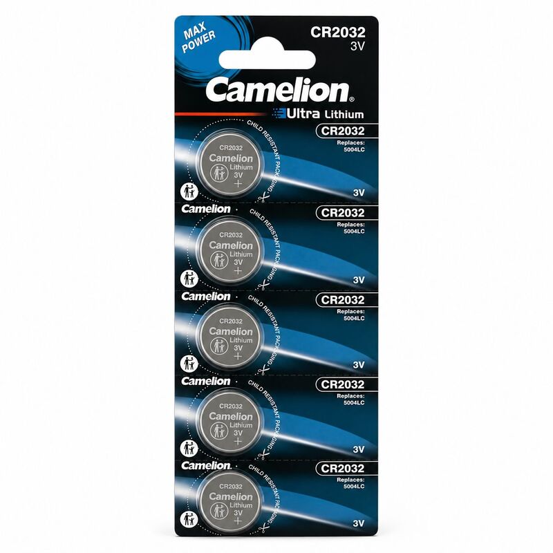 מארז 5 יחידות CR2032battery CAMELION