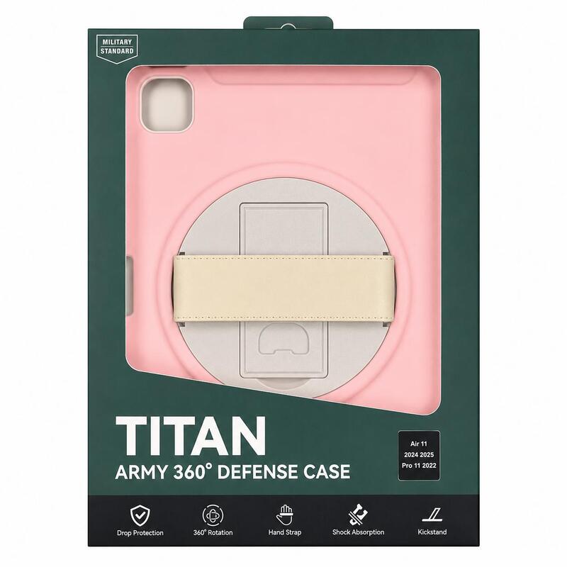 Titan defense case for ipad Air11 2024/ Pro11 2022/ Air11 2022 Pink