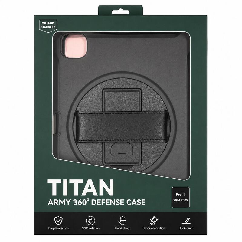 Titan defense case for ipad PRO 11 2024 2025 BLACK