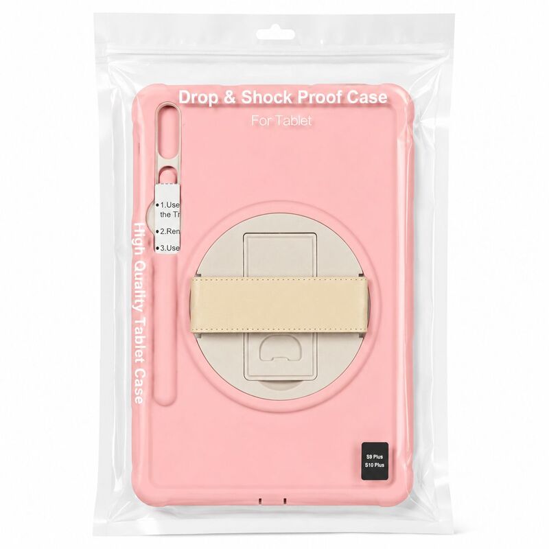 Titan defense case for tab S9 PLUS, S10 PLUS, S9FE, S7 PLUS, S7FE, S8 PLUS pink