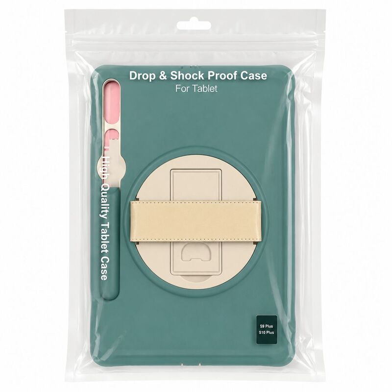 Titan defense case for tab S9 PLUS, S10 PLUS, S9FE, S7 PLUS, S7FE, S8 PLUS green