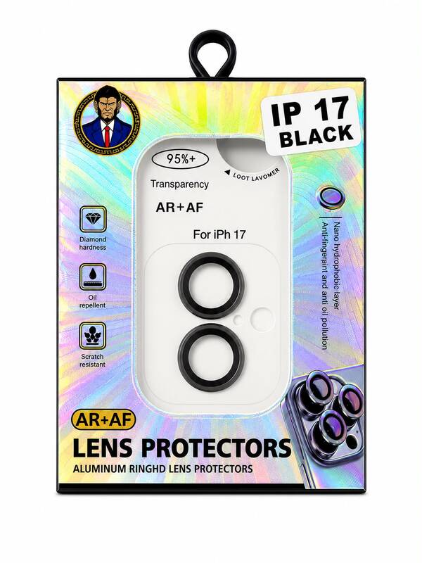 מגן מצלמה Iph17 Black