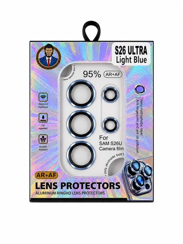 מגן מצלמה S26 Ultra Light Blue