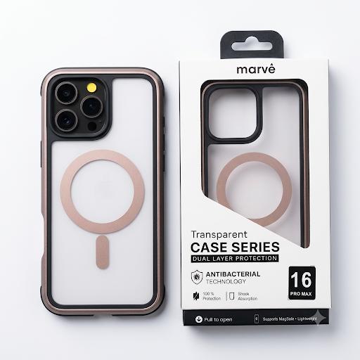 מגן Marve Magsafe שקוף מדברי 16PM