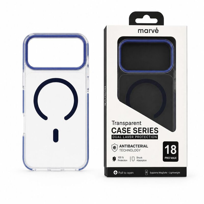 מגן marve magsafe 18pm blue