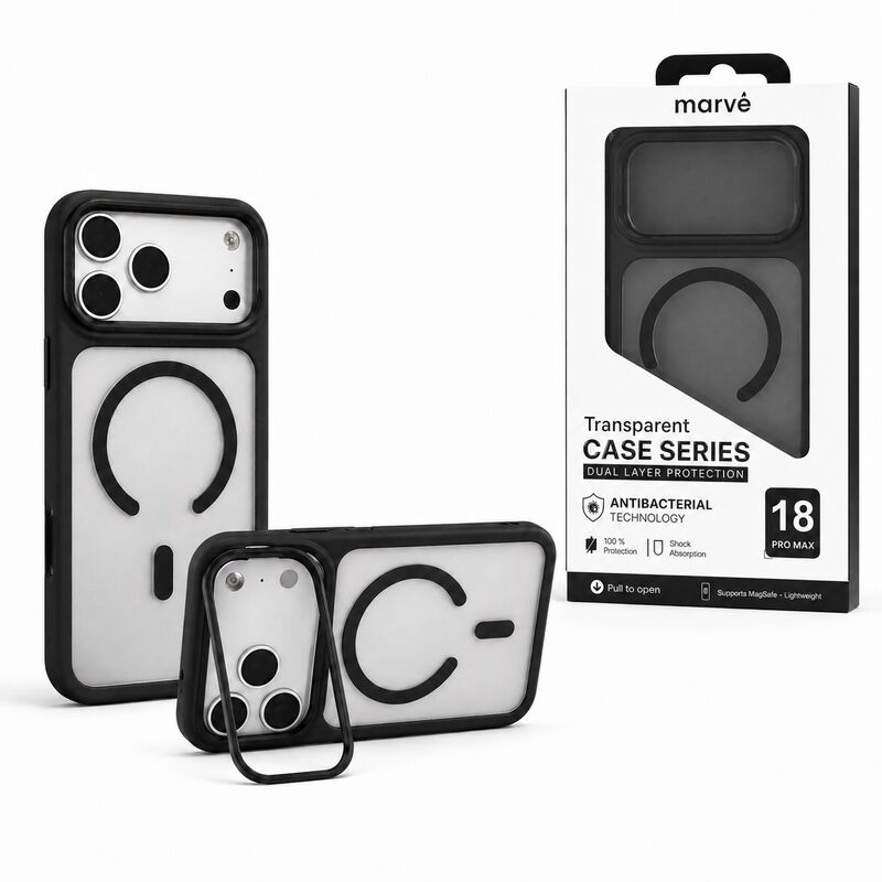 מגן marve magsafe with holder 18pm black