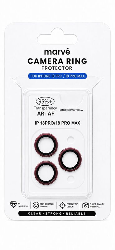 מגן מצלמה בורדו Iph18ProMax / 18Pro
