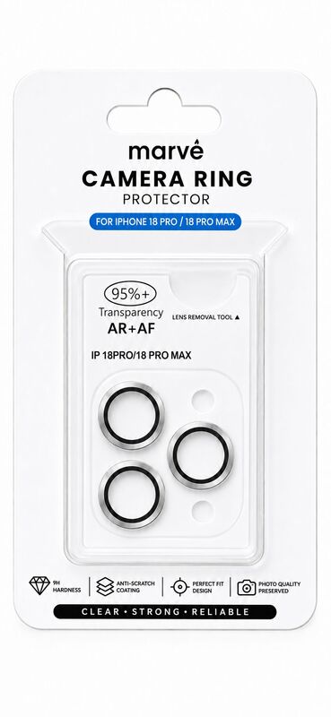 מגן מצלמה כסף  Iph18ProMax / 18Pro