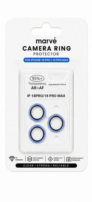 מגן מצלמה כחול  Iph18ProMax / 18Pro